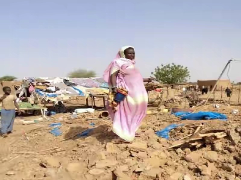 منظر من آثار السيول بكيديماغه (إرشيف)